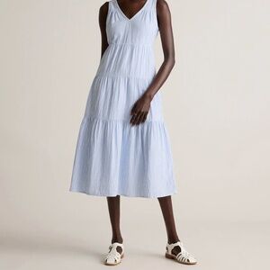 Quince Organic Cotton Tiered Sundress